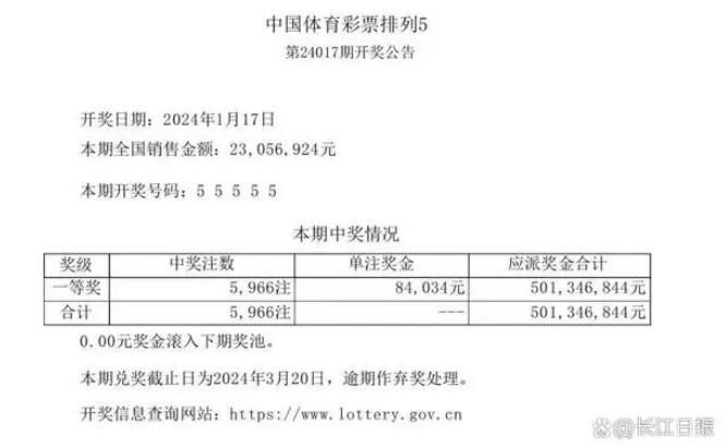 中国体彩回应彩票号码开出55555 不存在任何内幕所有号码都是随机产生的